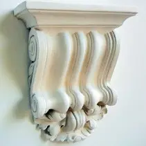 Traditional plaster corbel